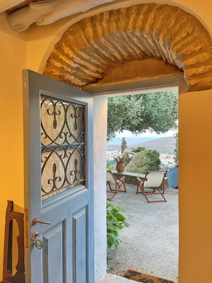 The Walnut Tree - Cycladic Getaway With Sea Views By Explore Andros Lámira Εξωτερικό φωτογραφία
